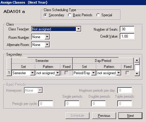 Step 16: Assign Classes